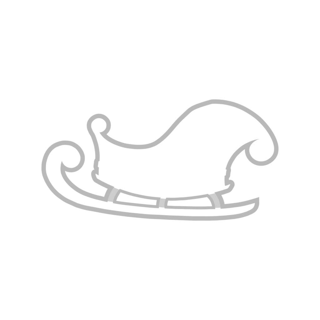christmas Santas Sleigh cookie cutter 95 top